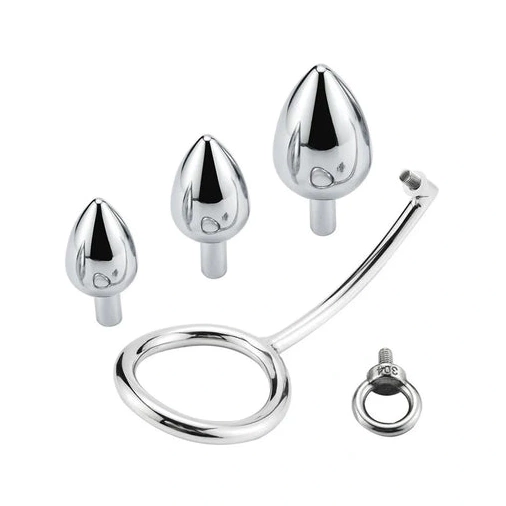 Anal Hooks Stainless Set with Ring Steel 4663 Hook Cock DiscreetChoice Anal 0202